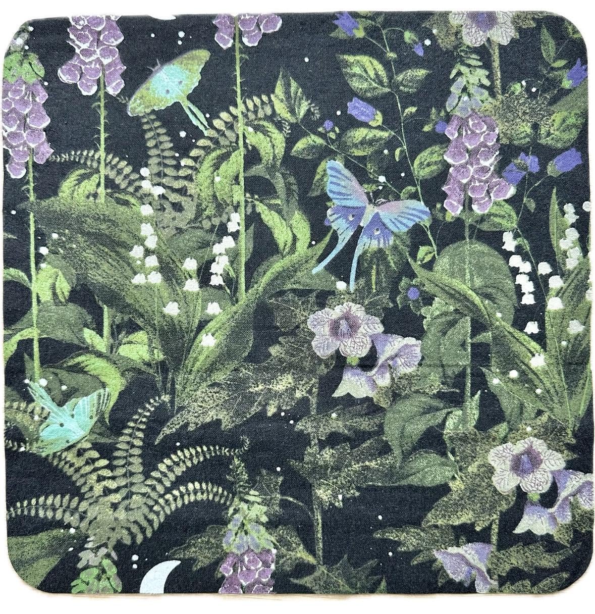Luna Moth Garden Paperless Towels || Unpaper Towels || Eco-Friendly Gift || 12x12 Sheets