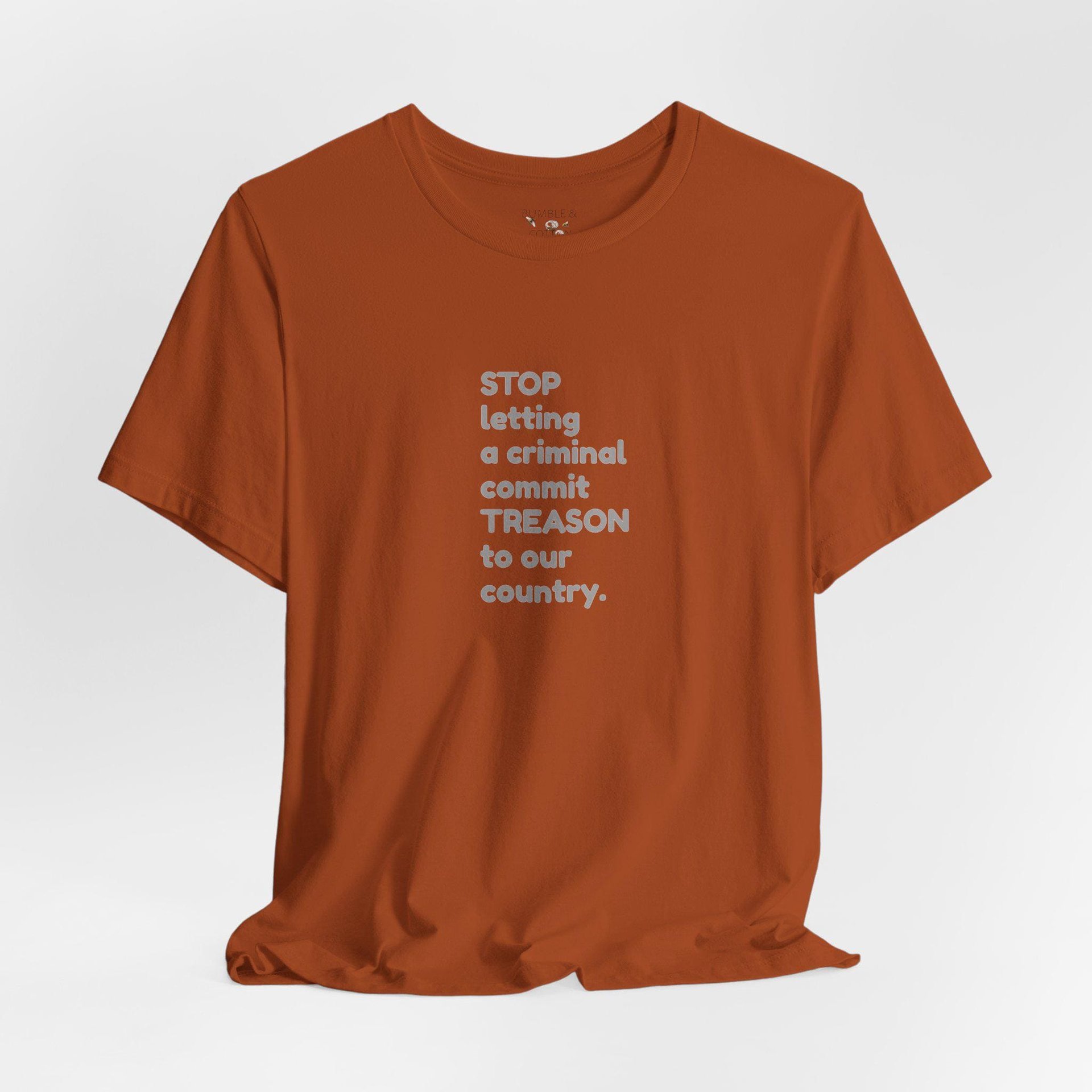Treason T-Shirt || Stop Treason Tee Shirt || USA humanitarian T-shirt