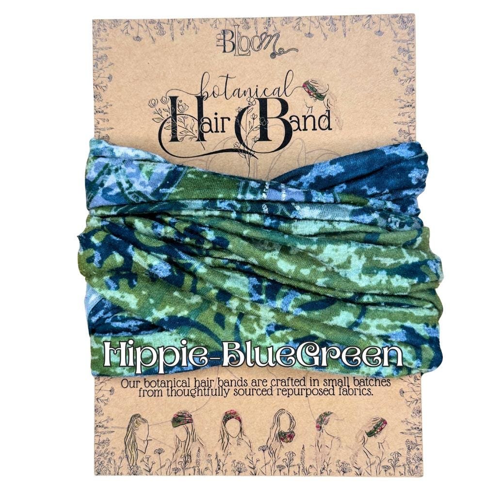 Hair Bands || Upcycled Eco gift with a Purpose || botanical hair accessories ||