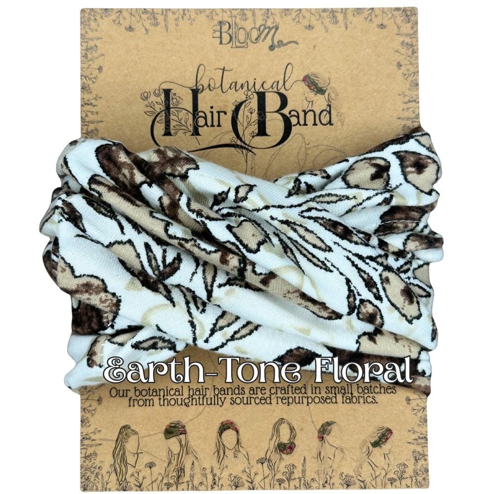 Hair Bands || Upcycled Eco gift with a Purpose || botanical hair accessories ||