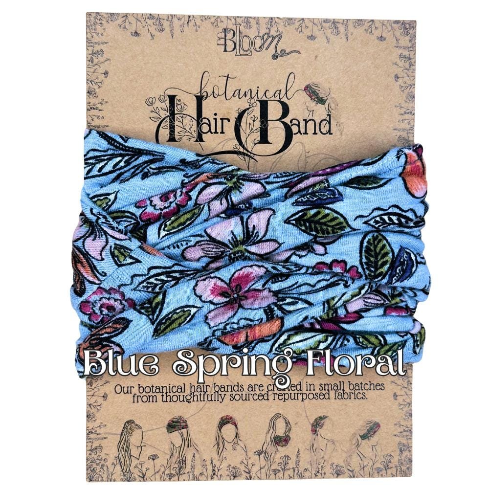Hair Bands || Upcycled Eco gift with a Purpose || botanical hair accessories ||