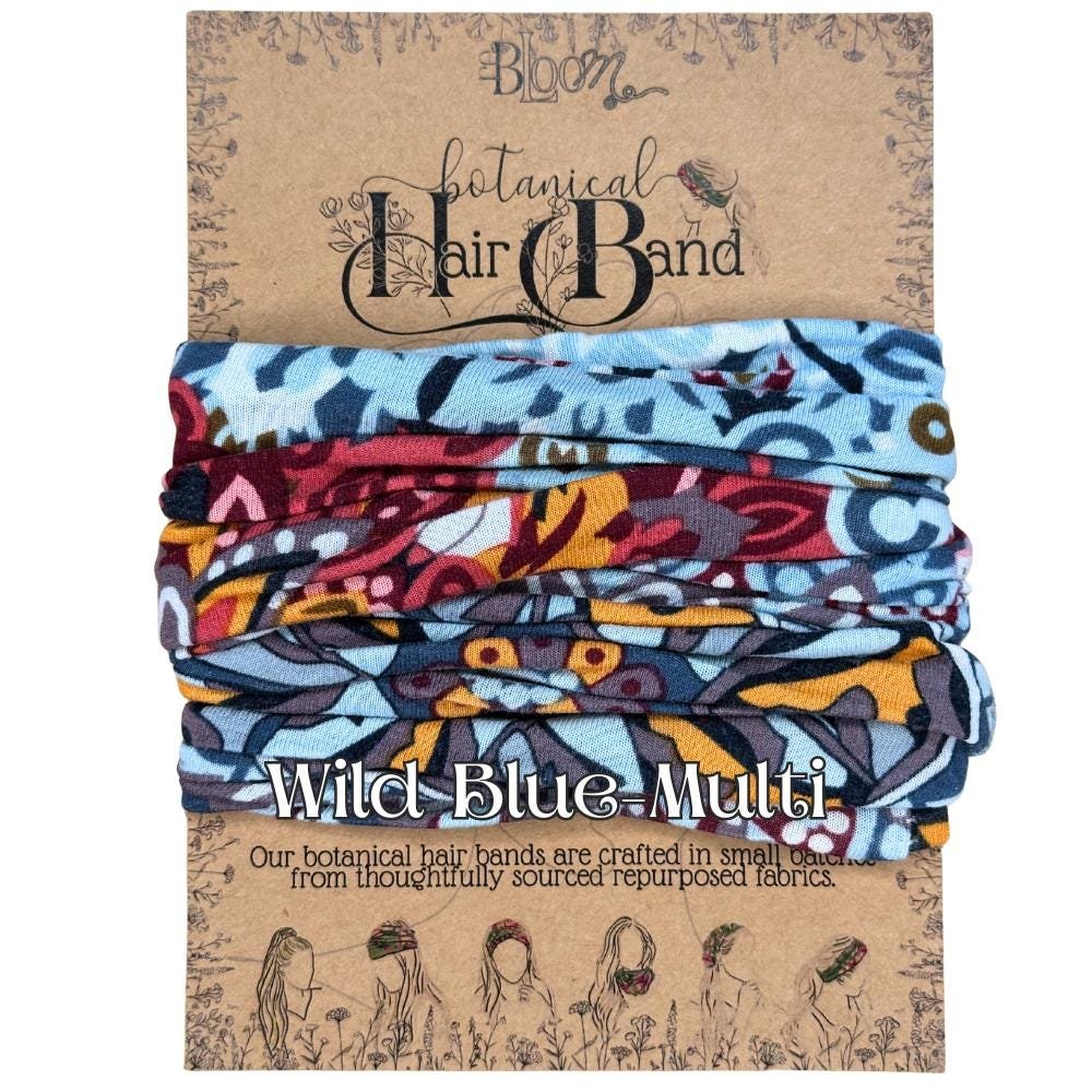 Hair Bands || Upcycled Eco gift with a Purpose || botanical hair accessories ||