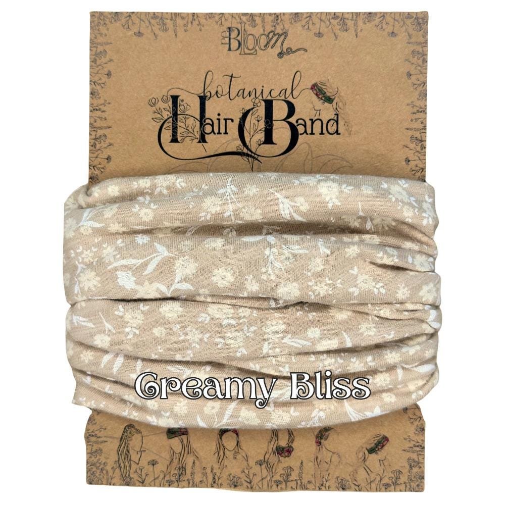 Hair Bands || Upcycled Eco gift with a Purpose || botanical hair accessories ||
