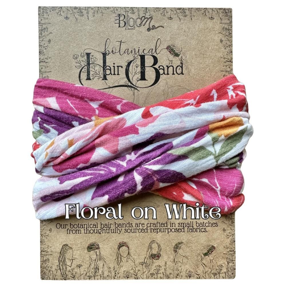 Hair Bands || Upcycled Eco gift with a Purpose || botanical hair accessories ||