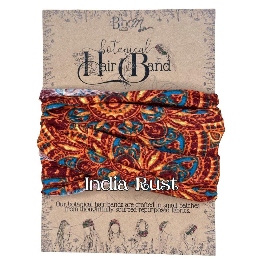 Hair Bands || Upcycled Eco gift with a Purpose || botanical hair accessories ||