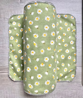 Daisies Paperless Towels || Unpaper Towels || Eco Kitchen Gift Botanical || Cloth Napkins 12x12 Sheets