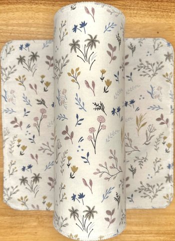 Paperless Towels Sprigs & Leaves 12x12 Sheets || Unpaper Towels || Eco Kitchen Botanical Gift  || Sustainable Kitchen
