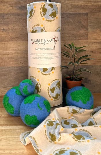 Mother Earth Paperless Towels || Unpaper Towels || 12x12 Sheets