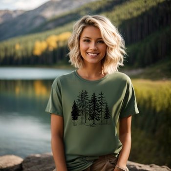 Forest Tee shirt || Forest Tree Shirt || Tree T-shirt || Tree Lover Nature Eco Tee Shirt Gender Neutral Gift