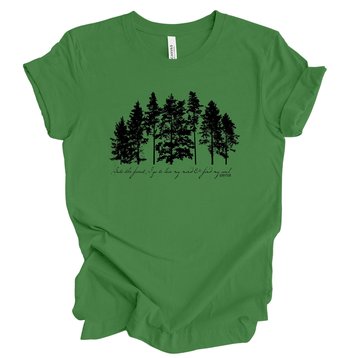 Into the Forest Tee shirt || Forest Tree Shirt || Nature Tree T-shirt Gender Neutral Gift