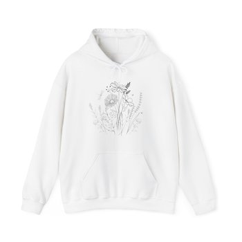Wildflowers Hoodie || Wildflower Hoodie || Flower Garden Hoodie Gender Neutral Gift