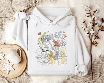 Mushroom Hoodie || Fungi Hoodie || Mycology Hooded Sweatshirt Gender Neutral Gift