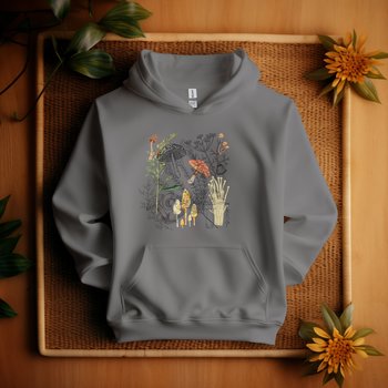 Mushroom Hoodie || Fungi Hoodie || Mycology Hooded Sweatshirt Gender Neutral Gift