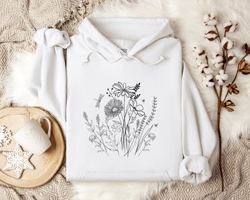 Wildflowers Hoodie || Wildflower Hoodie || Flower Garden Hoodie Gender Neutral Gift