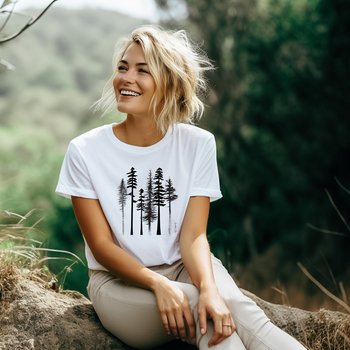 Tree Tee Shirt || Tree Lover T-shirt || Forest Tee || Gender Neutral Gift Eco T-Shirt