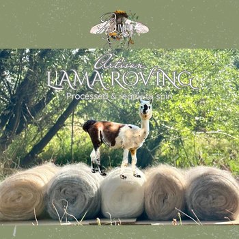Llama Roving || processed & ready to spin 