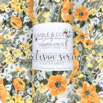 Heirloom Floral Paperless Towels || Reusable Paper Towels || Artisan Series || Sharon Holland